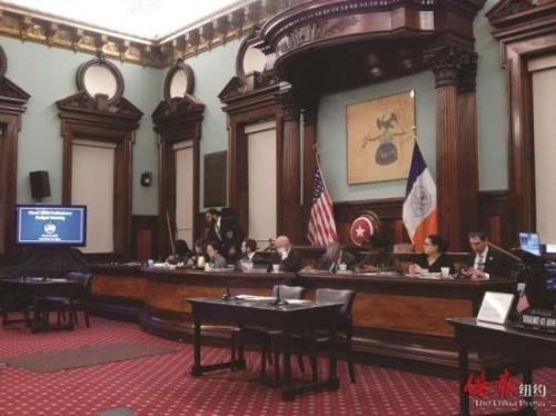 市议会老人委员会公听2020财年预算草案。（图片来源：侨报纽约网记者 尹英姿 摄）
